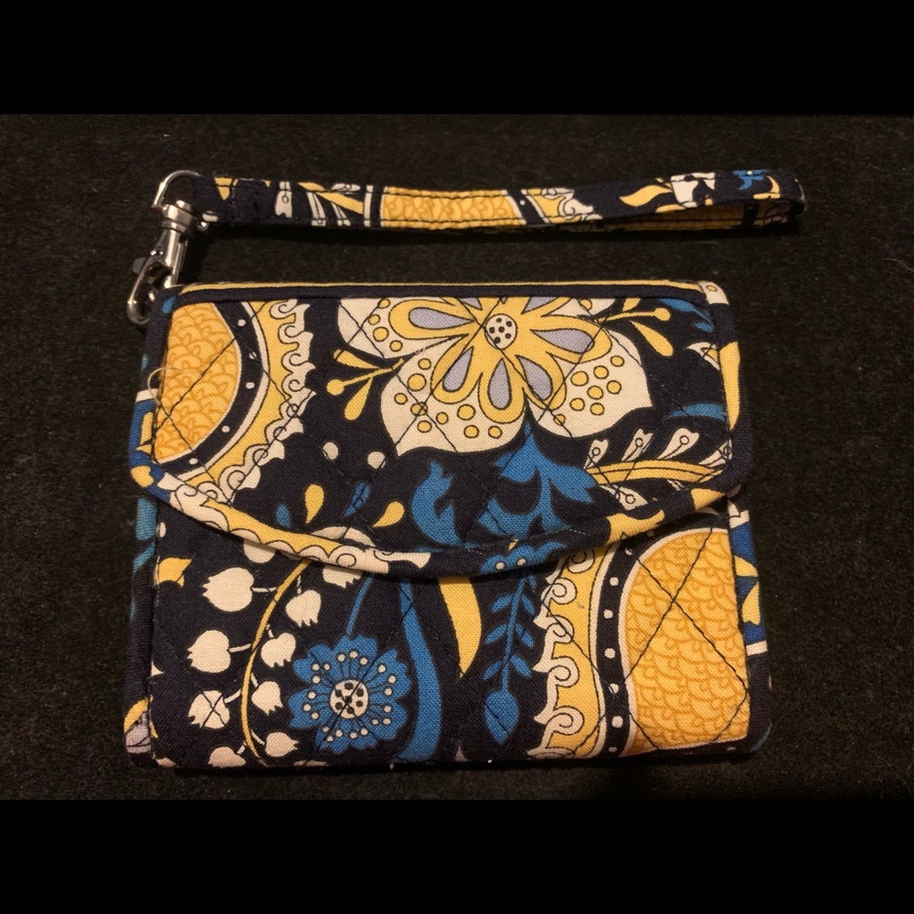Vera Bradley Trifold Smartphone Wristlet Elli Blue